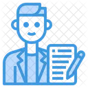 Escritor Autor Avatar Ícone