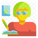 Escritor Escritor Livro Ícone