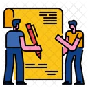 Escritor Escrever Carta Texto Ícone