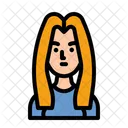 Escritora Mulher Menina Ícone