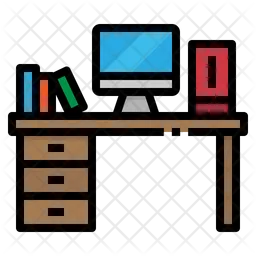 Escritorio de computadora  Icono