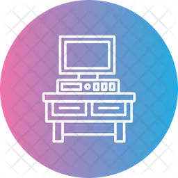 Escritorio de computadora  Icono