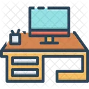 Escritorio de computadora  Icono