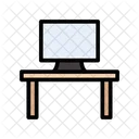 Escritorio de computadora  Icono