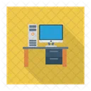 Escritorio de computadora  Icono