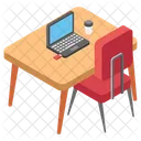 Escritorio Para Computadora Mesa Para Computadora Mesa Para Empleados Icono