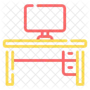 Icono Escritorio De Computadora Espacio De Trabajo Icon