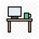Escritorio Mesa Computadora Icono