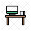 Escritorio Computadora Mesa Icono