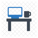 Escritorio Computadora Mesa Icono