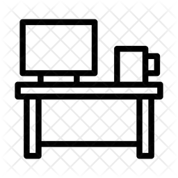 Escritorio de computadora  Icono