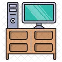 Computadora Escritorio Mesa Icono
