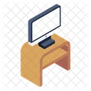 Escritorio De Computadora Mesa De Computadora Mesa De Escritorio Icono