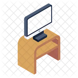 Escritorio de computadora  Icono