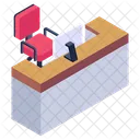Recepcion Mostrador De Informacion Escritorio Para Computadora Icon
