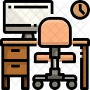 Escritorio De Computadora Escritorio Mesa De Computadora Icono