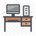 Escritorio Para Computadora Mesa Para Computadora Mesa Para PC Icono