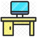 Escritorio De Computadora Escritorio Mesa De Computadora Icono