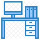 Escritorio De Computadora Escritorio Mesa De Computadora Icono