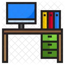 Escritorio De Computadora Escritorio Mesa De Computadora Icono