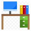 Escritorio De Computadora Escritorio Mesa De Computadora Icono