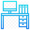 Escritorio De Computadora Escritorio Mesa De Computadora Icono