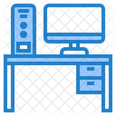 Escritorio De Computadora Escritorio Mesa De Computadora Icono