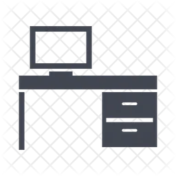 Escritorio de computadora  Icono