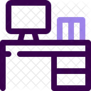 Escritorio de computadora  Icono
