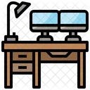 Escritorio de computadora  Icon