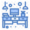 Escritorio de computadora  Icon