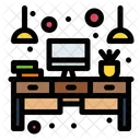 Escritorio de computadora  Icon