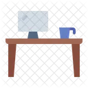 Escritorio de computadora  Icon
