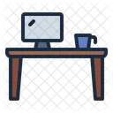 Escritorio de computadora  Icon