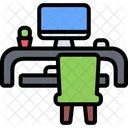 Escritorio De Computadora Mesa Computadora Icono