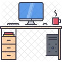 Computadora Escritorio Mesa Icon