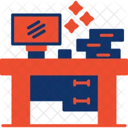 Escritorio de computadora  Icono