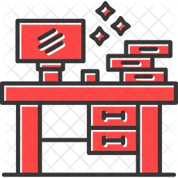 Escritorio de computadora  Icono