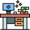 Escritorio De Computadora Mesa De Oficina Mesa De Trabajo Icono