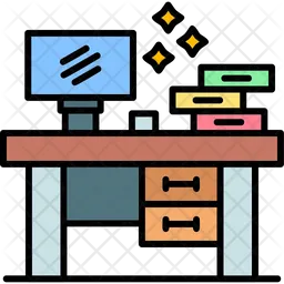 Escritorio de computadora  Icono