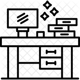Escritorio de computadora  Icono