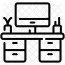 Escritorio de computadora  Icon