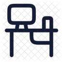 Escritorio De Computadora Escritorio Mesa De Computadora Icono