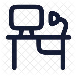 Escritorio de computadora  Icono