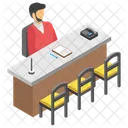 Escritorio De Empleado Mesa De Empleado Lugar De Trabajo Icon