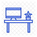 Escritorio de oficina  Icon