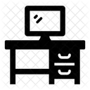 Escritorio De Trabajo Mesa De Computadora Escritorio De Computadora Icon