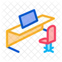 Oficina Mesa Silla Icon