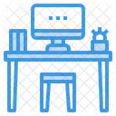 Oficina Escritorio Computadora Icon