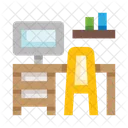 Escritorio de oficina  Icon